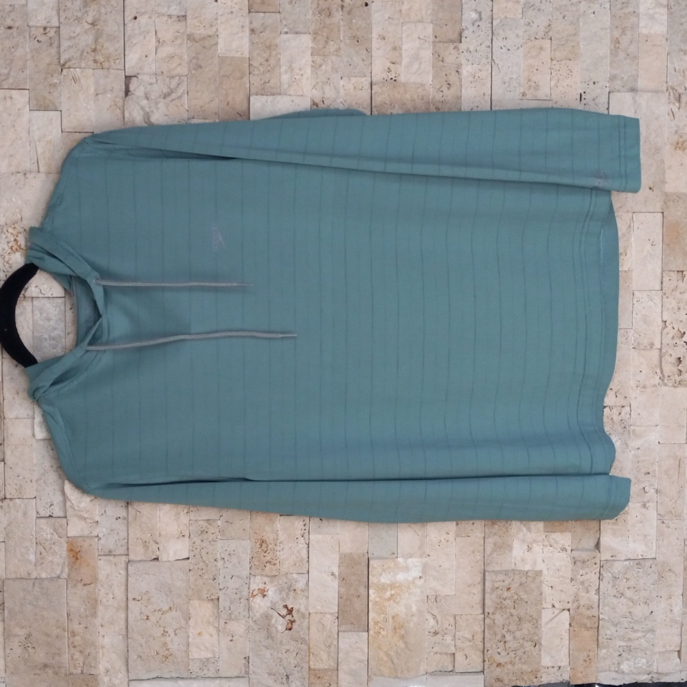 Speedo Men's Long Sleeve Swim Hooded Shirt Sz M Green